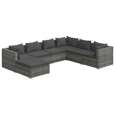 27.6" Wide Square Patio Sectional Set with Cushions by Latitude Run