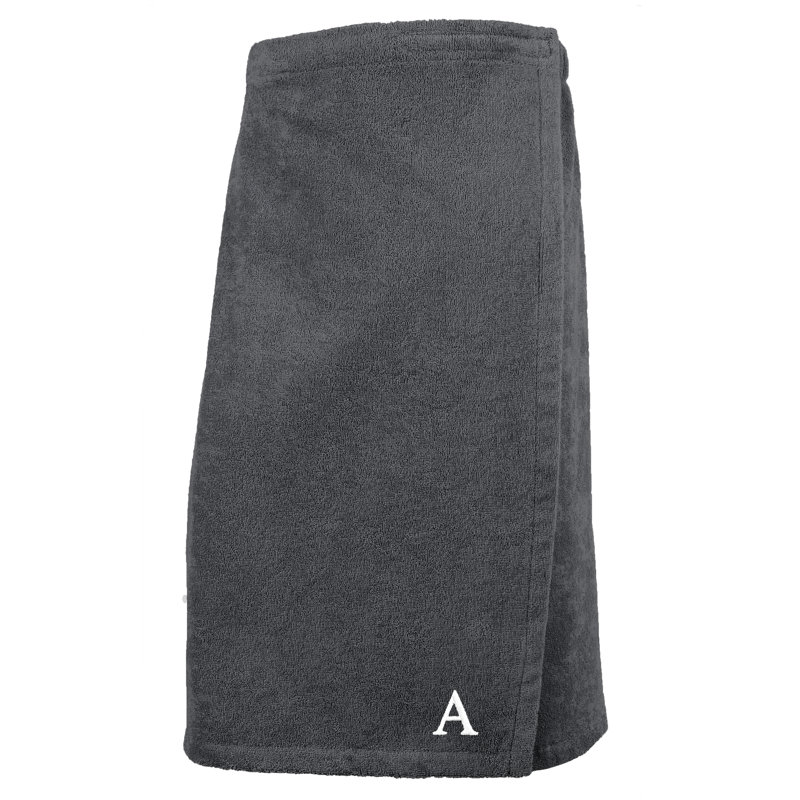 Serviette de bain Lauver, Gris, A