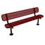 Banc texturé violet, extensible, 1,83 m, avec dossier, surface-1601888-1601895