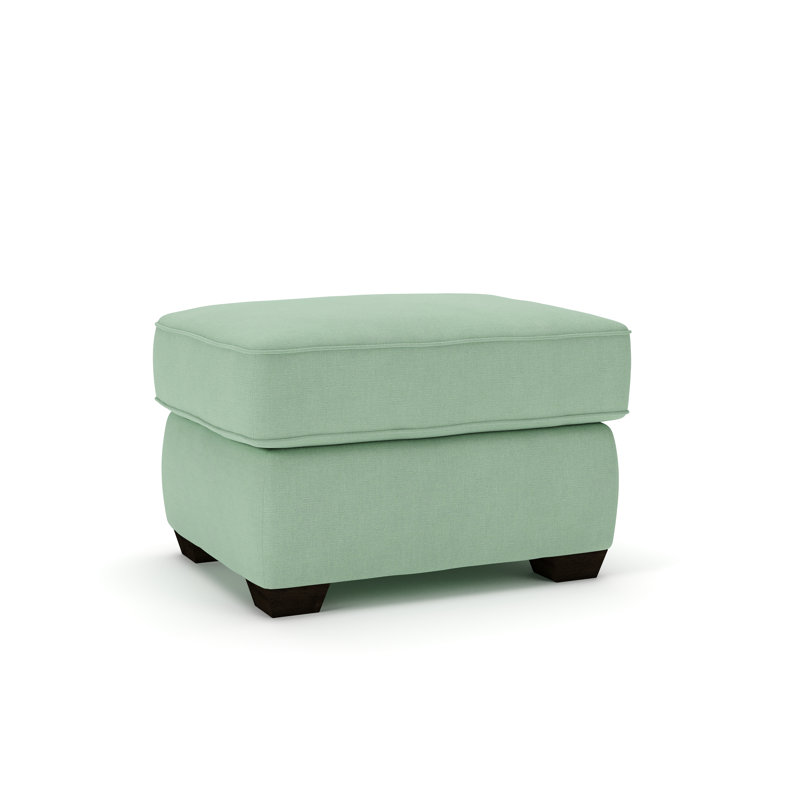 Repose-pieds rembourré Gemi, Toile Spray Bayou
