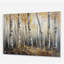 Birch Tree Forest Wonderland III - Art mural acrylique sur arbre moderne-101524074