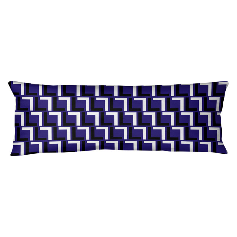 Oreiller de soutien Baltimore Football Luxury, polyester, Mauve / noir / blanc