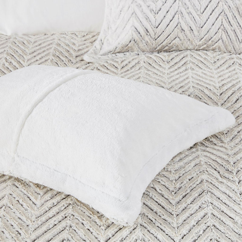 Ensemble d'édredon en duvet moelleux, Édredon simple + 1 taie décorative