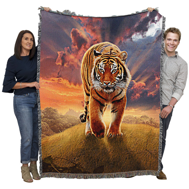 Jeté Pure Country Weavers Rising Tiger par Vincent HIE