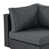 Coussin gris / cadre noir est en rupture de stock