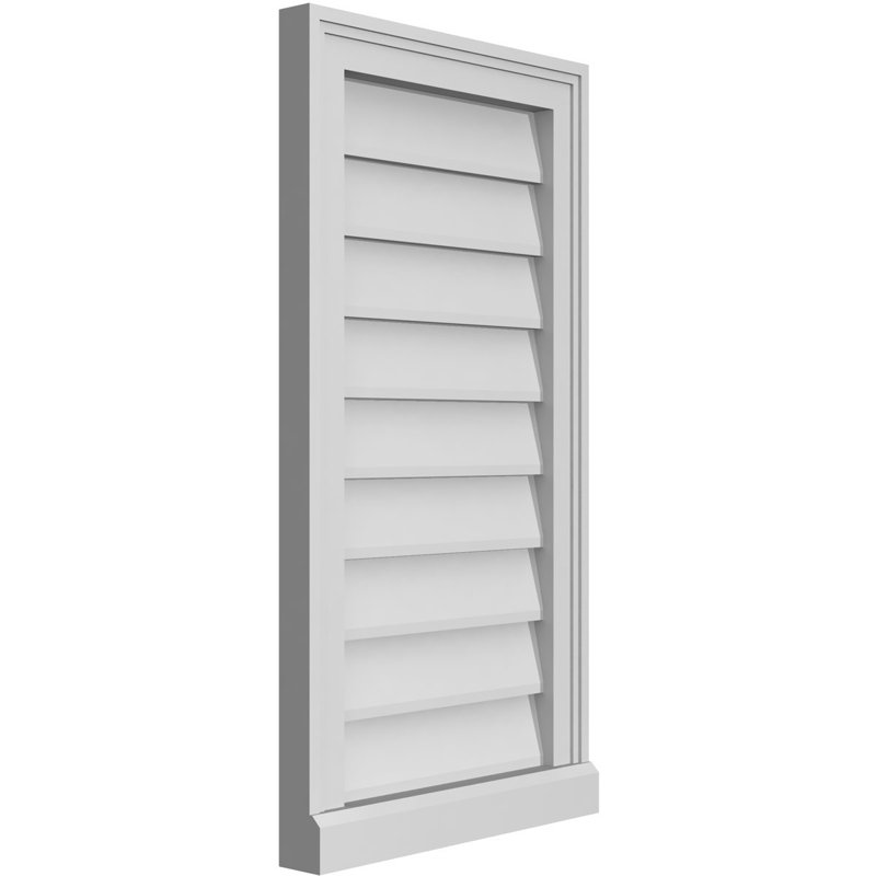 Cadre de seuil Brickmould, brun clair apprêté, H 30 po x l 16 po x P 2 po