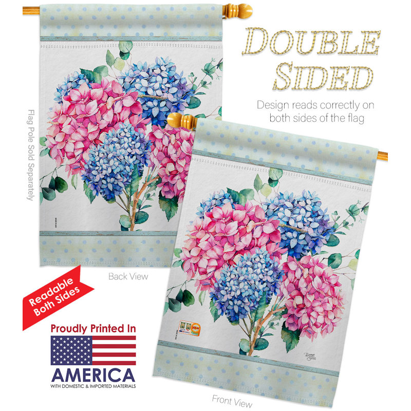 Double Sided 40'' H x 28'' W Polyester House Flag