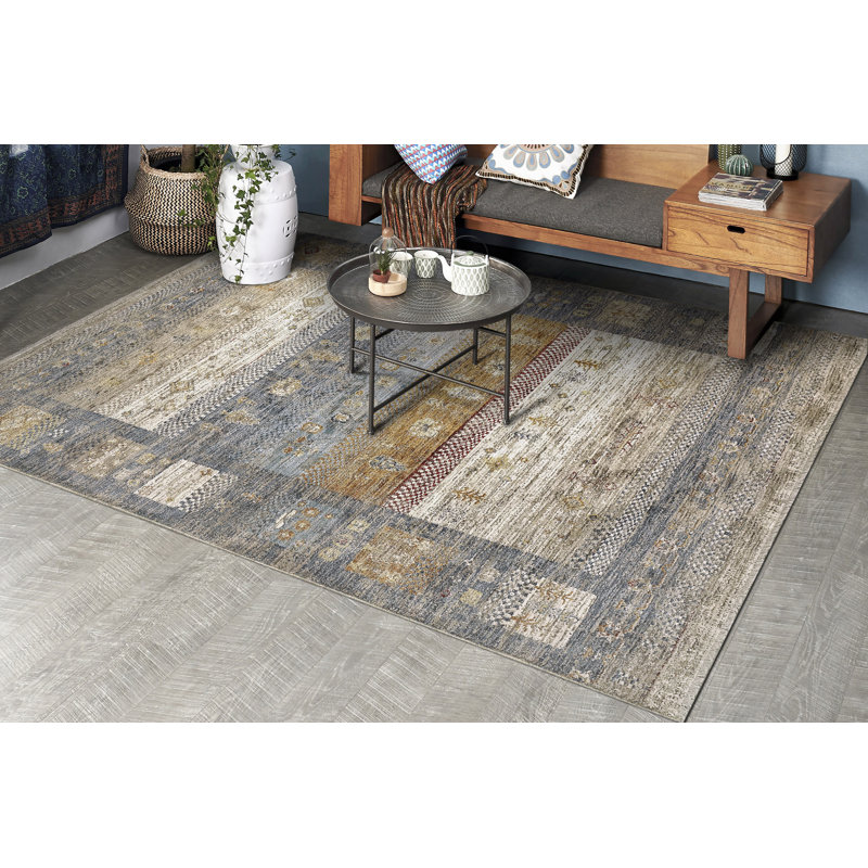 DAKOTA 2.7X5 6642-599 BLUE/MULTI, Rectangle 2'7" x 5'