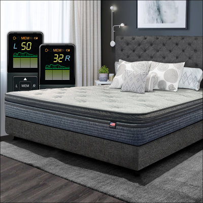 ASC 11.5" Pillow Top - Digital Air Smart Bed Mattress by Innomax