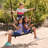 Adventure Lifetime Powder Coated Steel Swing Set with 2 Swing(s) , 1 Slide(s)