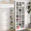 71 po de rangement pour étagère à chaussures 71 po, armoire à chaussures étroite pour le vestibule avec cubes ouverts pour 36 paires