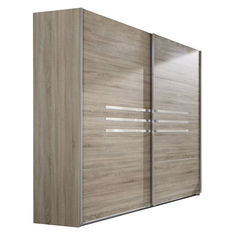 Ioannes 2 Door Wardrobe, Rough-cut oak