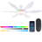 51" Flush Mount Ceiling Fan And Remote Control-1420430400