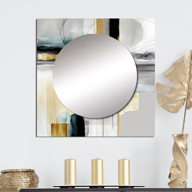 Luisalberto - Miroir animaux carré pour décoration murale, 23 po x 23 po