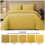 Embossed Stripe Microfibre Duvet Cover Set Breathable with Zipper Closure-122548830