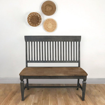 Skyla Solid Wood Bench