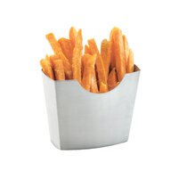 Choice 4 oz. Small White Paper French Fry Scoop / Tray - 1000/Case