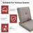 Schutt 22" W Olefin Outdoor Seat/Back Cushion with Removable Zippered Covers-88582759-106870690