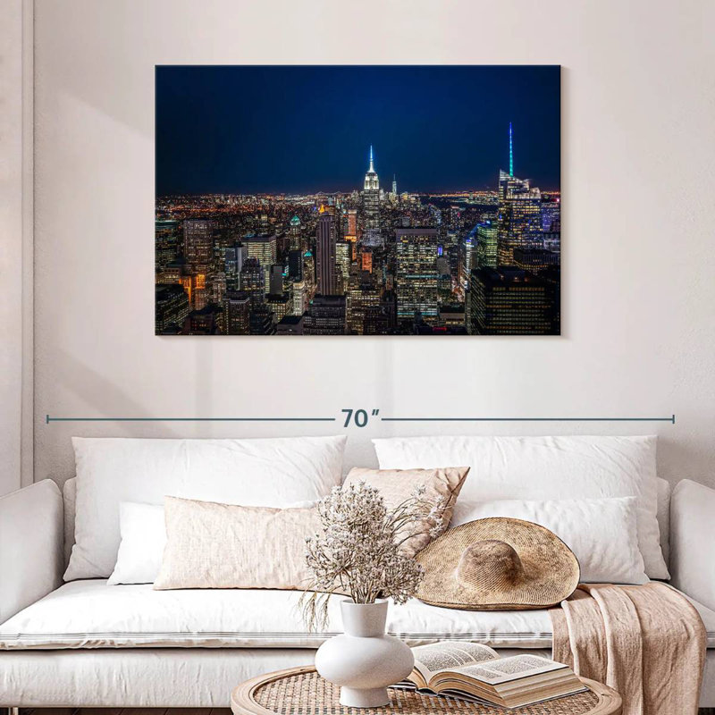 Sireci NYC Night Skyline, 30" H x 45" W