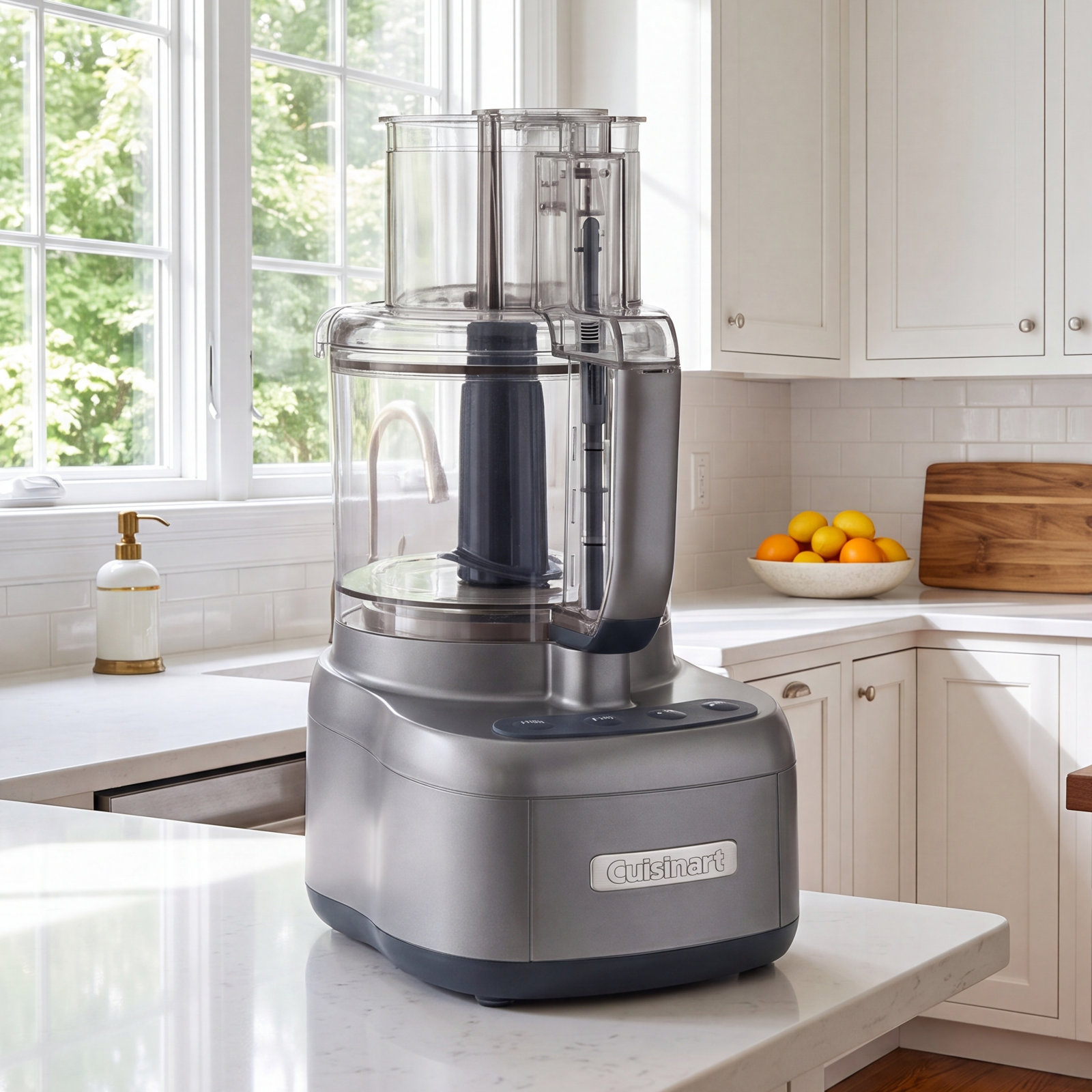 Elemental 11-Cup Food Processor, Dark Gray