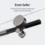 Porte de douche simple sans cadre à fermeture en douceur avec verre trempé de 5/16 po (8 mm) Bafv l 44-48 po x H 76 po-112928289
