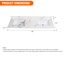 Plateau de meuble-lavabo double 60 po en pierre de quartz