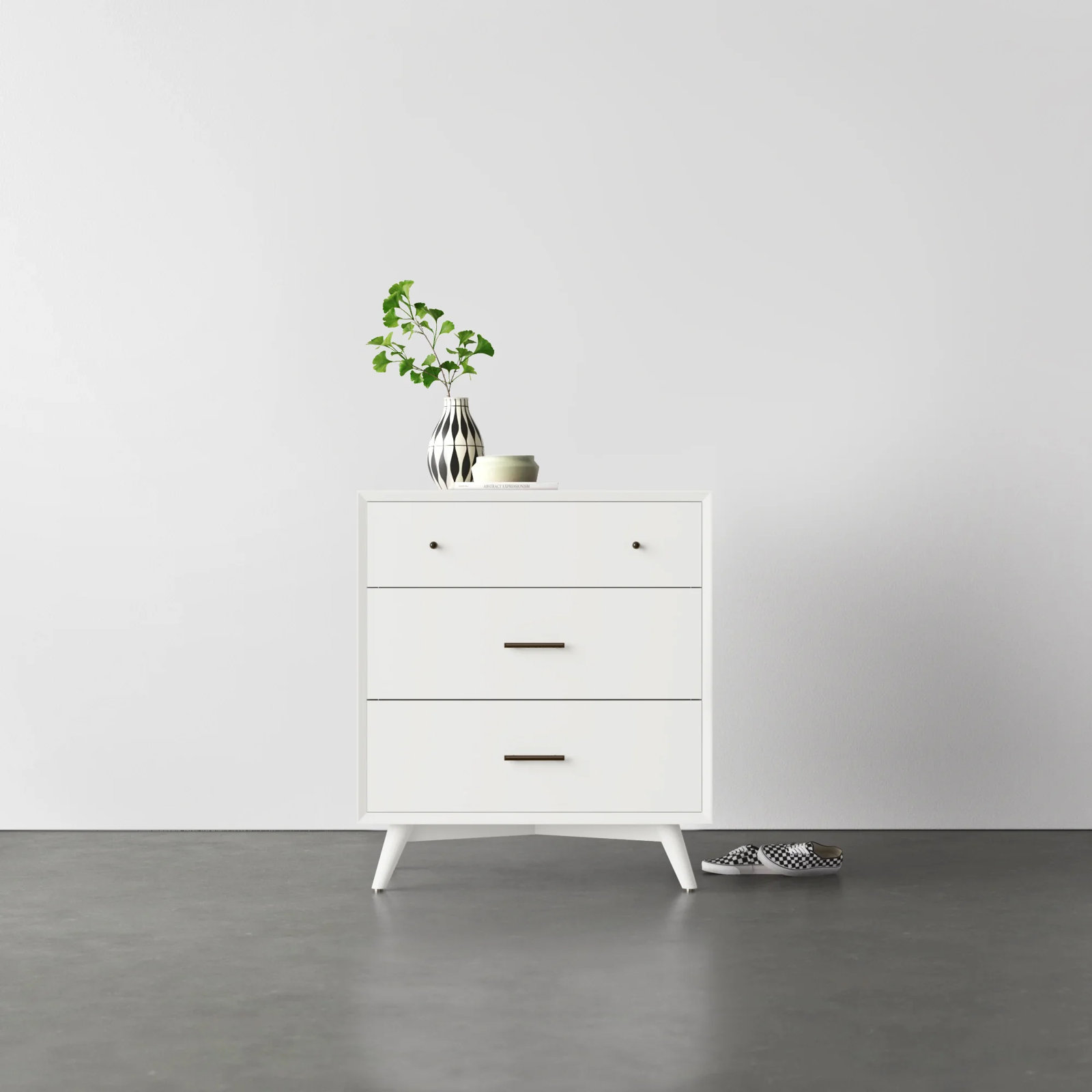 Williams 32" Mahogany Dresser, White