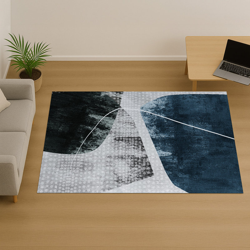 Abstract Area Rug, Rectangle 155 x 230 cm