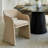 6 - Person Dining Table Sets With Round Table & 6 Upholstered Chenille Chairs-124881792-124881791