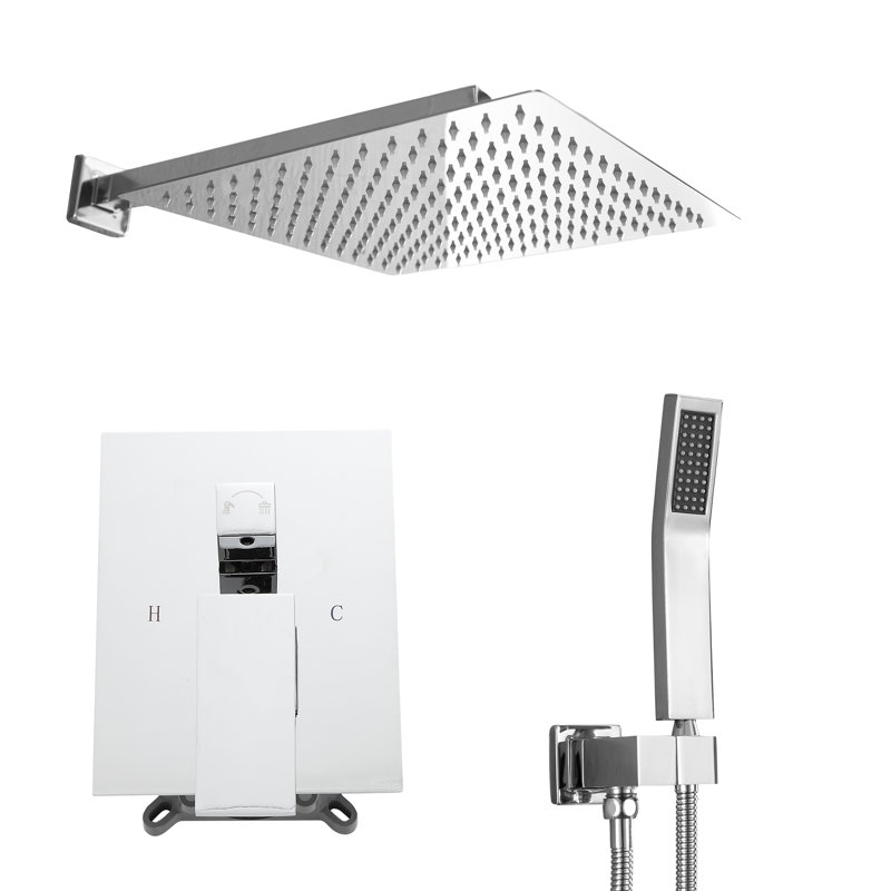Complete Shower System with Rough in-Valve, Chrome