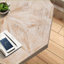 Table basse octogonale en bois à patchwork pour le salon, facile à assembler et amp; Propre
