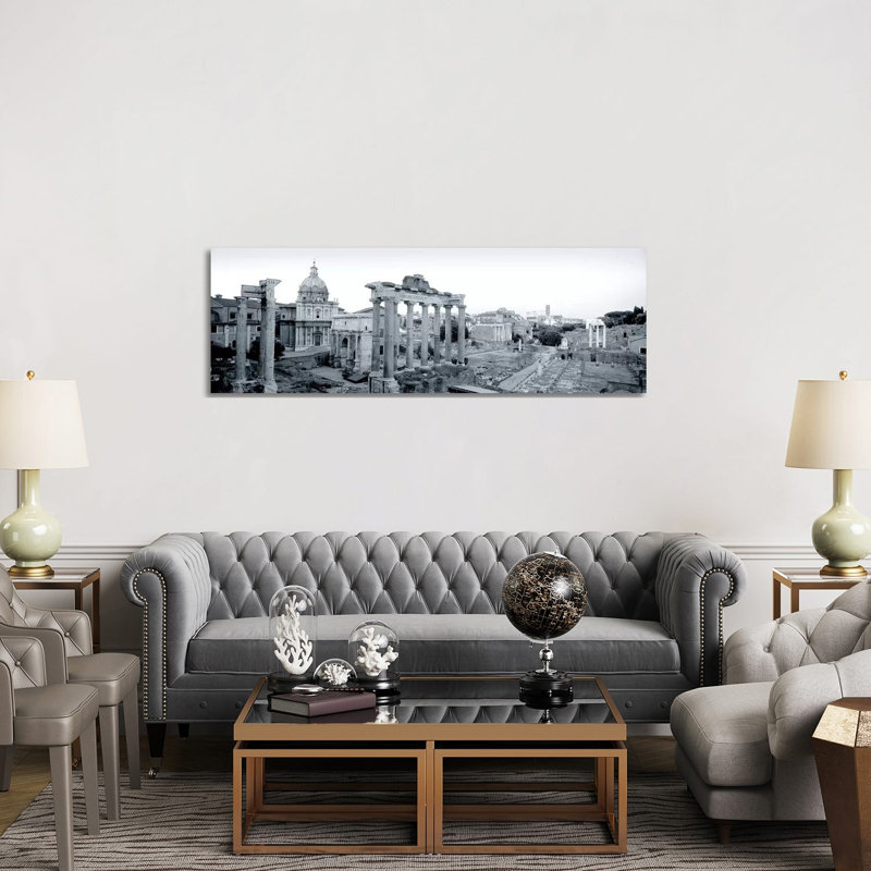 Ruins Of An Old Building, Rome, Italy #2 - Wrapped Canvas Panoramic Print, 152.4 cm H x 50.8 cm W x 3.175 cm D