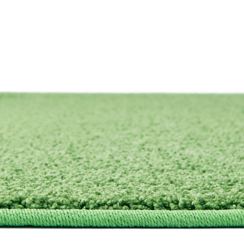 KIDPlush™ Solids Tufted Limeaid Green Area Rug, Rectangle 6' x 9'