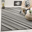 Tapis noir à rayures Zofia-15993625