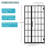 Shower Door 34" W x 72" H Pivot Frameless Shower Door with Pattern Glass, 2/5 in. (10mm), Open Entry Design in Matte Black