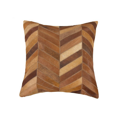 Housse et insert de coussin carré en cuir / suède Torino