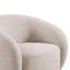 Fauteuil demi-tonneau 32,8 "pivotant à 360 ° avec cadre en bois d'eucalyptus-153018169