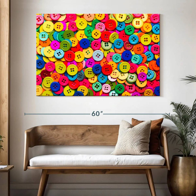 Senne Buttons Collection, 34" H x 51" W
