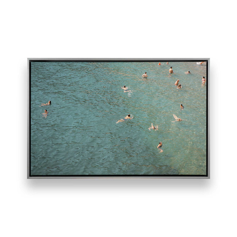 Impression sur toile rafraîchissante, H 12,75 po x l 18,75 po x P 1,75 po, Cadre flottant en chrome poli, 1