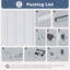 Porte pliante 3-Lite avec trousse de quincaillerie d'installation-121336667-121336661