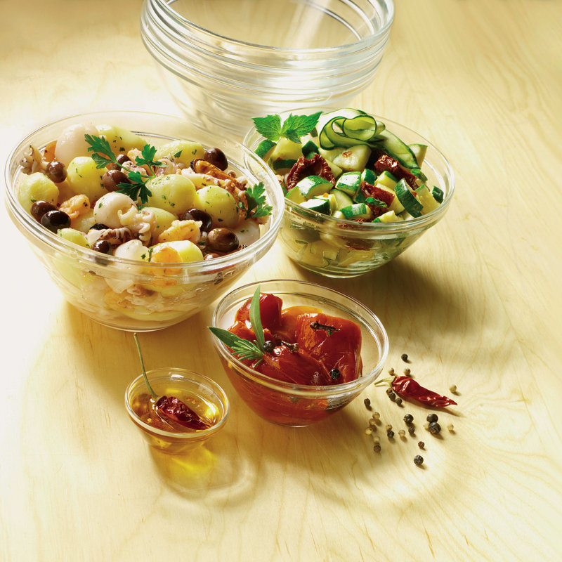 Pompei Stackable Glass Dessert Bowl