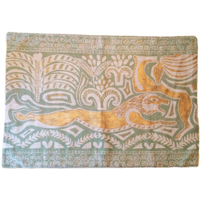 Hunting Lion II Linen Rectangular Pillow Cover