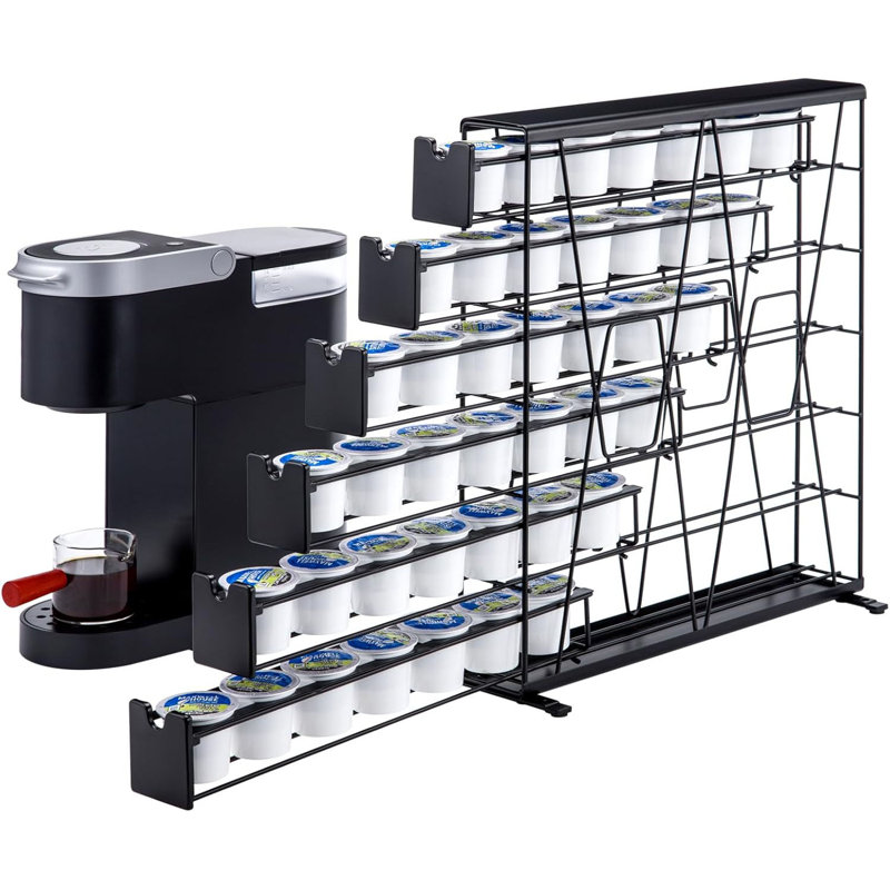K Cup Holder Drawer Wall Mounted Coffee Pod Organiser