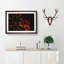 Orange and Red Fireworks in Abstract - Picture Frame Graphic Art Print-55723705-55723709