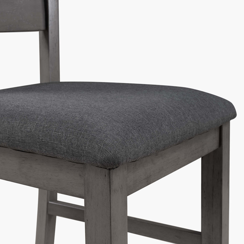 Angeline Dining Room Table and Chairs with Bench, Rustic Wood Dining Set, Set of 6,dining table set,dining room set, Grey