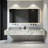 Concrete Vessel Rectangular Modern Bathroom Sink