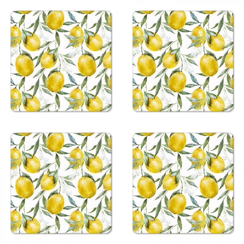 Square 4 Piece Coaster Set