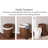 BirdRock Home Handwoven Seagrass Laundry Hamper with Lid, Liner & Handles - Espresso
