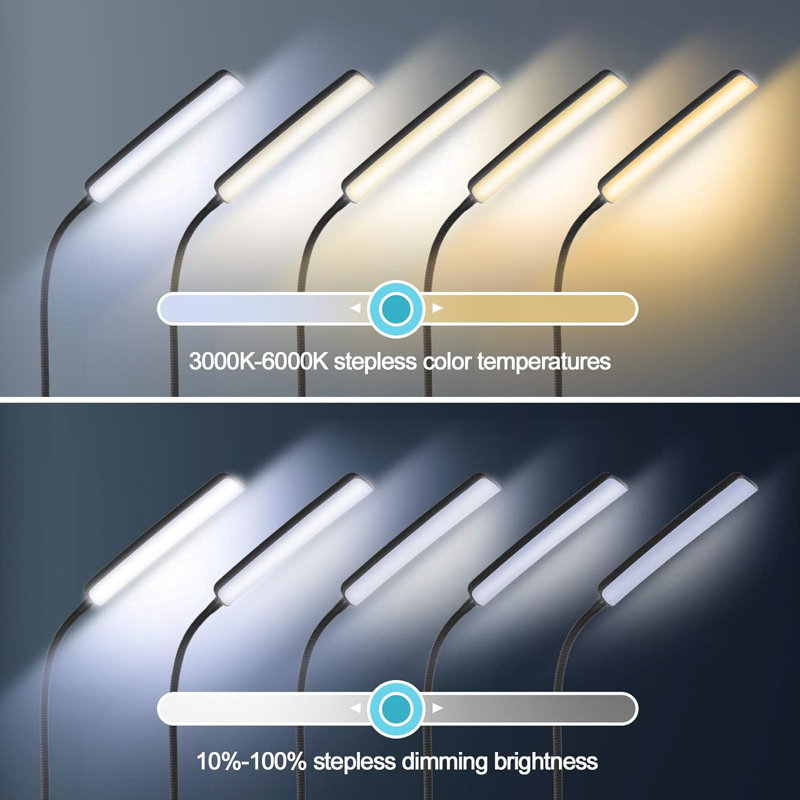 Lavaughn 58'' LED Task Floor Lamp