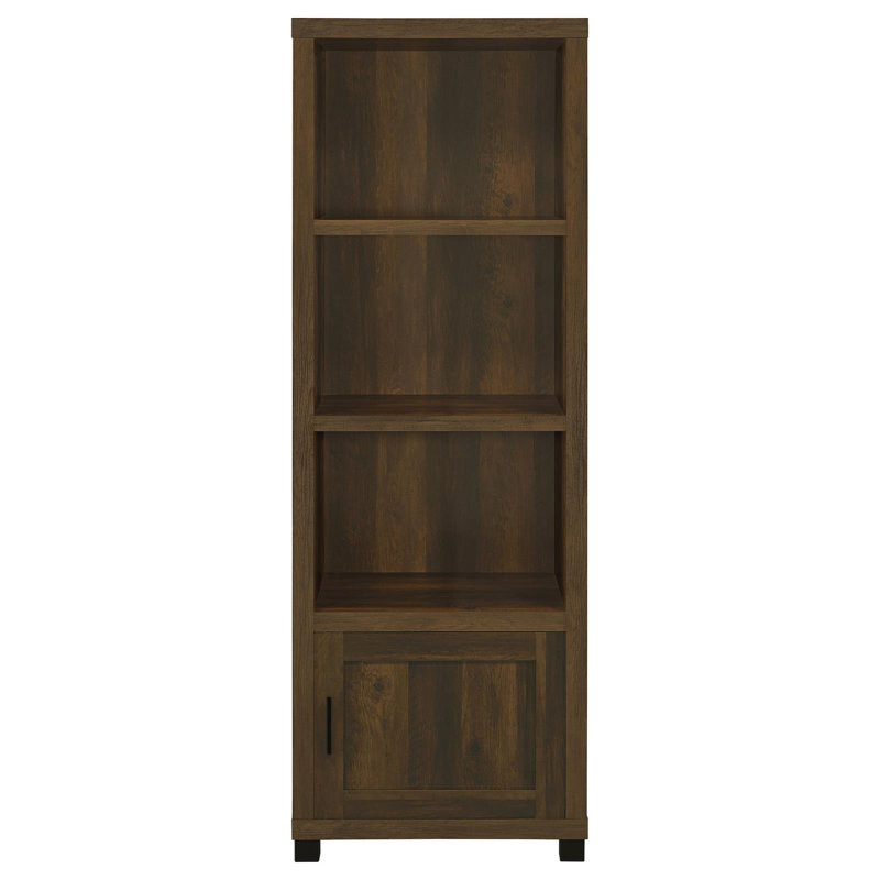 Michelson 70.75'' H Media Shelves, Dark Pine